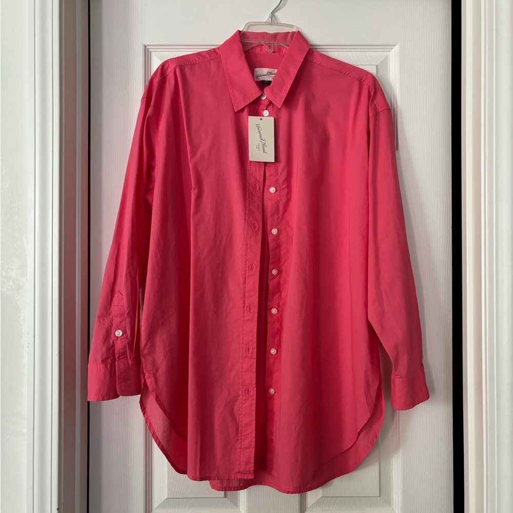 Universal Thread Men's Vibrant Pink Button Down Shirt
